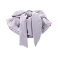 Satin Oversize Bow Hair Claw Clips Rhinestone Accents Two Colors view 5