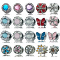 Silver-Tone Heart and Butterfly Metal Beads with 17 Listed Options view 5