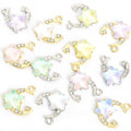 Opalescent Star and Moon Charms in Six Colors and Two Tones view 5
