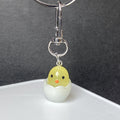 Glow in the Dark Hatching Chick Clip Keychains in Six Colors view 3