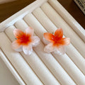 Gradient Translucent Flower Mini Hair Claw Pairs In Six Colors view 10