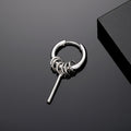Silver Hoop Charm Earrings Multi Ring Drops 12 Styles view 6