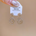 Crystal Teardrop Earrings in Silver and Gold for Everyday Styling view 7