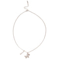 Silver Horse Pendant Necklace With Polished Metal Tone Details view 5