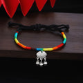 Nine Color Tibetan Lock Bell Adjustable Woven Cord Bracelets view 4