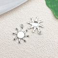 Zinc Alloy Star Moon Sun Leaf Rose Flower Charm Pendants for DIY Bracelet Necklace
