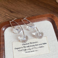 Cherry Drop Gold Tone Hook Earrings in Three Colors view 4
