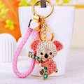 Jeweled Koala Keychain Holding a Green Eucalyptus Branch view 2