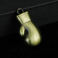Miniature Metal Boxing Glove Charm Pendant Four Finishes view 2