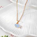 Gold Enamel Fish Pendant Necklaces Cable Chain 9 Styles view 3