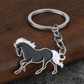 Metal Running Horse Keychain, Six Gold And Silver Color Styles view 8