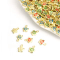 Enamel-Look Gold Star Alloy Charms in 3 Styles for Jewelry Crafts view 1