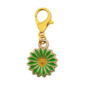 Enamel Daisy Flower Charm Gold Lobster Clasp Eight Colors view 8