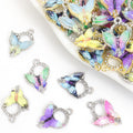 Colorful Hummingbird Crystal Metal Charms, 12 Designs view 1