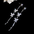 Butterfly Crystal Chain Drop Earrings in Two Styles view 6