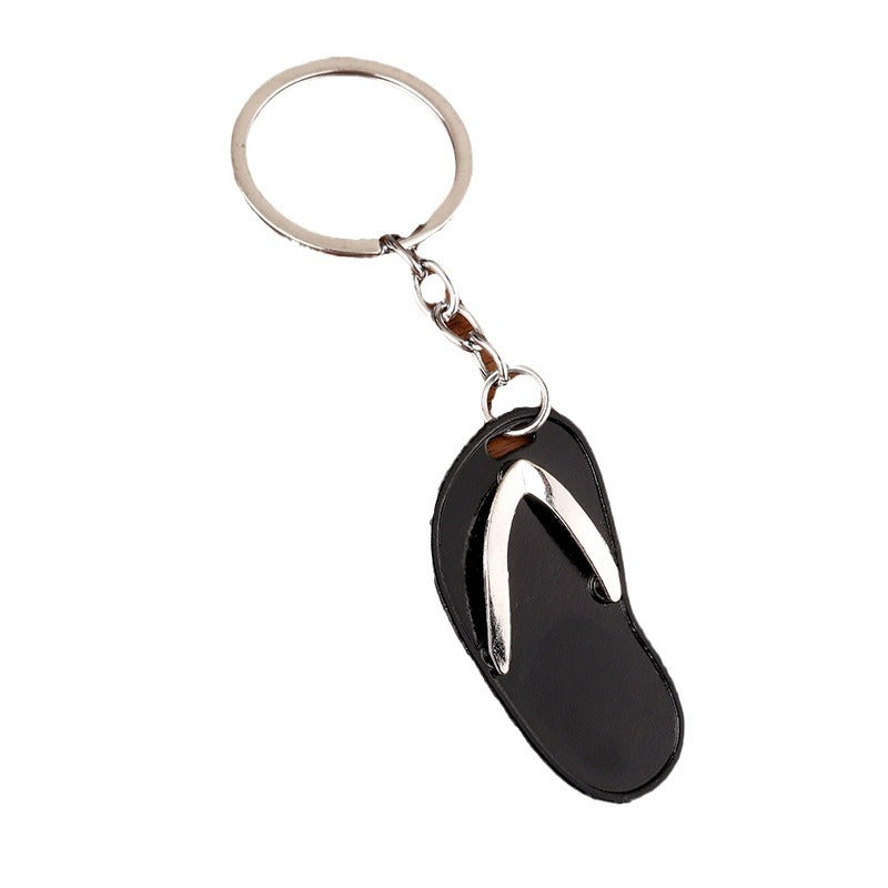 Mini Flip Flop Zinc Alloy Keychain Gift Bag Charm