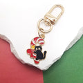Christmas Enamel Alloy Keychains Gold Lobster Clasp 12 Styles view 8