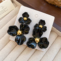 Four Pair Layered Flower Stud Earring Sets Statement Jewelry view 7