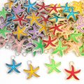 Colorful Enamel Starfish Jewelry Components For DIY Earrings And Bracelets Charms view 4
