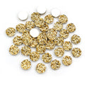 Round Resin Crystal Cluster Flatbacks in Two Finishes and Two Sizes view 3
