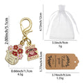 Mom Flower Pitcher Phone Enamel Dual Charm Keychain view 2