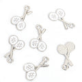 Crossed Racket Enamel Charms in Six Colors and Two Metal Tones view 9