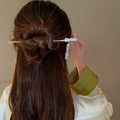 Seven Mixed Hair Sticks With Flowers Butterfly Feather And Bird Motifs view 11
