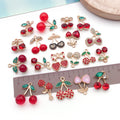 Red Cherry Metal Charms with 30 Listed Options for DIY Jewelry Making view 3