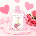 Gold Pink XOXO Heart Lock Enamel Lobster Clasp Charm view 6