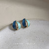 Blue Twist Stud