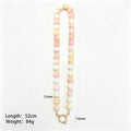 Marbled 12mm Round Bead Necklace With Six Colorways view 10