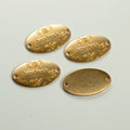 Oval Handmade Connector Metal Charm in 4 Finishes for Jewelry Crafts view 7