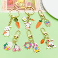 Easter Bunny Charm Keychains in 25 Pictured Variations for Bags and Keys view 2