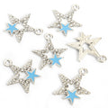 Crystal Open Star Charms in Six Enamel Colors and Two Metal Tones view 8