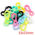 Mixed Color Plastic Lobster Clasp Components in Seven Shapes view 11