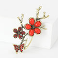 Butterfly Branch Brooch In 2 Styles With Polished Metal Details view 4