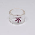 Clear Acrylic Chinese Phrase Rings in Eight Designs view 6