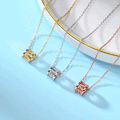Openwork Barrel Pendant Necklace In Three Metal Tones view 4