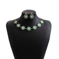 Daisy Flower Necklace and Earring Colorful Jewelry Sets view 5