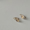 Gold Silver Spiral Disc Ear Clip Converters Stud Posts view 3