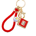 Crystal Perfume Bottle Keychains with Braided Loops and Loop Only Options view 5