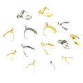 Stainless Steel Pinch Bails for Pendants in Assorted Sizes view 5