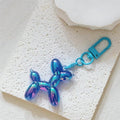 Iridescent Balloon Dog Keychains Macaron Colors Plus Set view 5