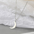 Silver Tone Openwork Sun and Crescent Necklace and Earring Options view 3