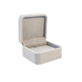 Gray Square Flocked Jewelry Gift Presentation Display Box view 5