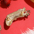 Christmas Stocking Brooch with Gifts and Green Bow view 3