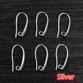 Assorted Curved Metal Earring Hook Findings in Mixed Finishes view 8
