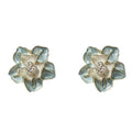 Enamel Stud Earring Collection Flower Butterfly Checker view 5
