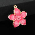 Enamel Cherry Blossom Sakura Flower Charm Pendants Two Sizes view 4