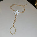 Enamel Flower Lariat Necklaces And Hand Chains Twelve Styles view 10